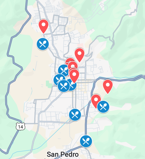 Antigua, Guatemala Map