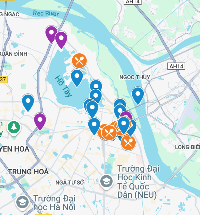 map with pins