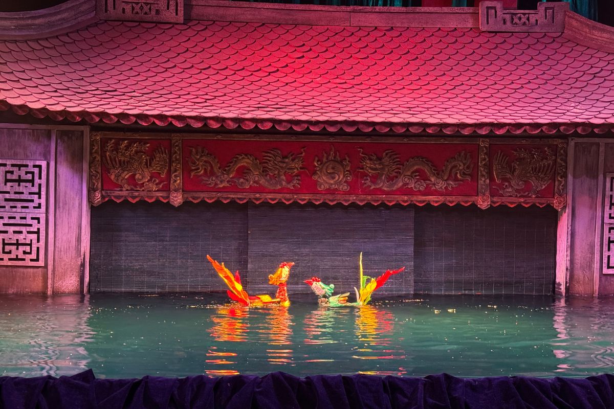 Puppets at the Show An Act in the Show