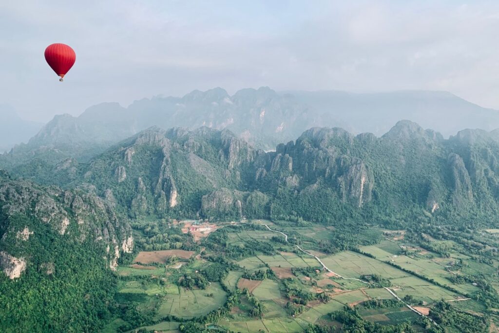 Hot Air Balloon Vang Vieng Ride with Kids: Everything You Need to Know