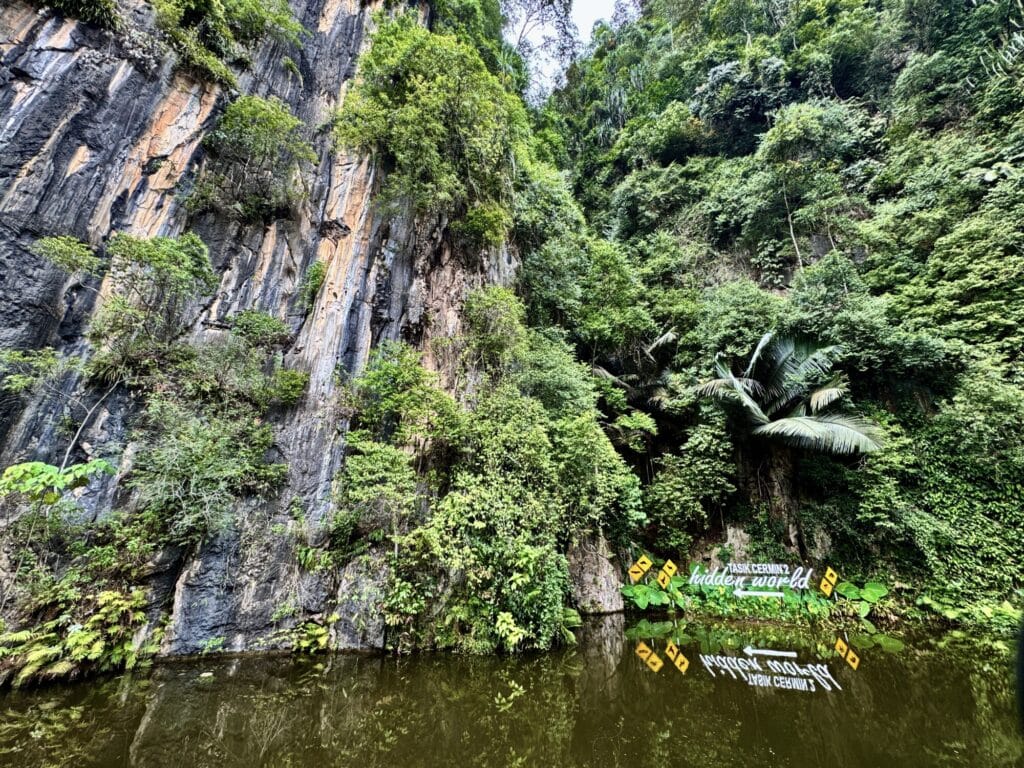 there is a tunnel to the hidden world at where the arrow is pointing