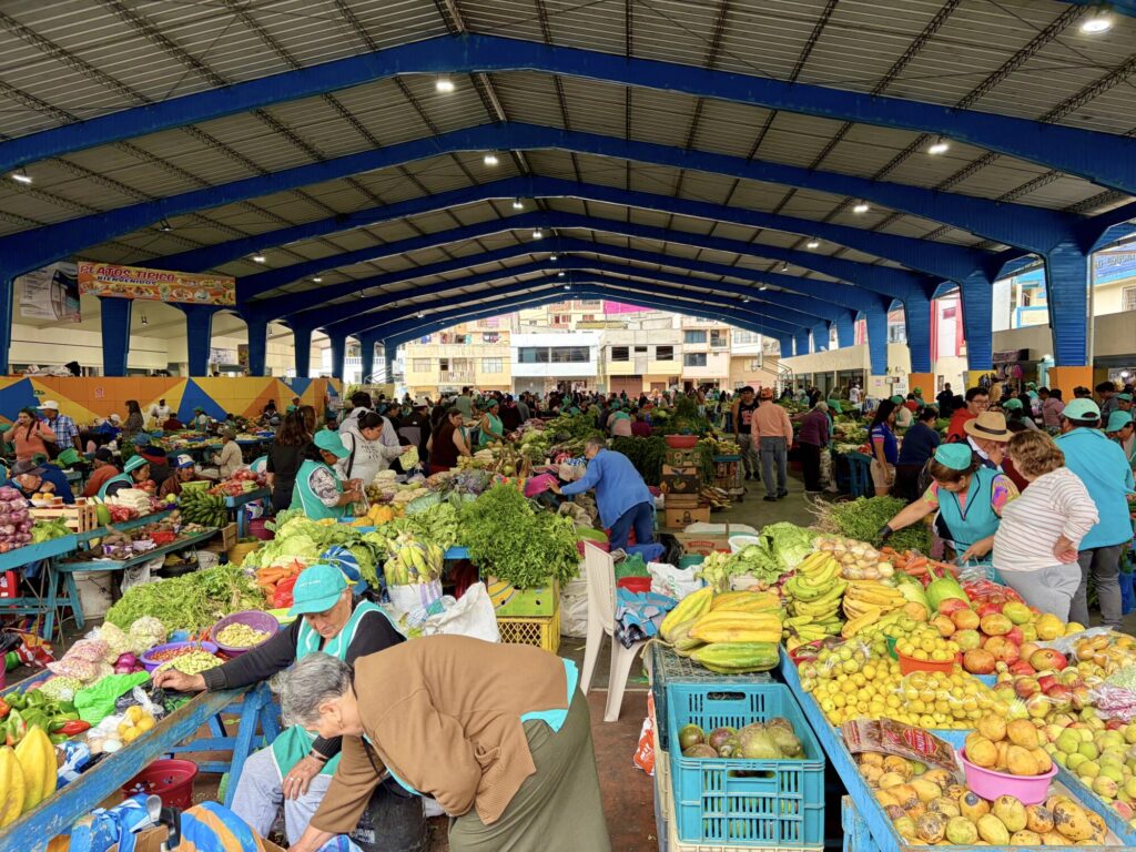 large outdoor produce market